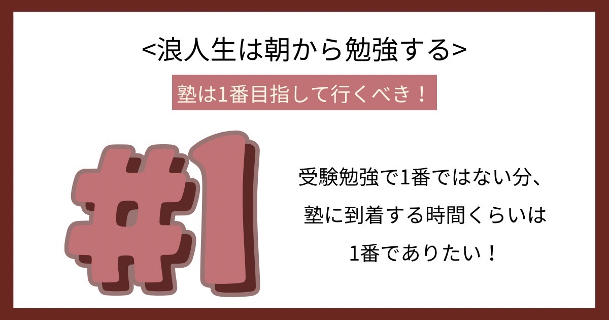 浪人生は朝から勉強するの画像