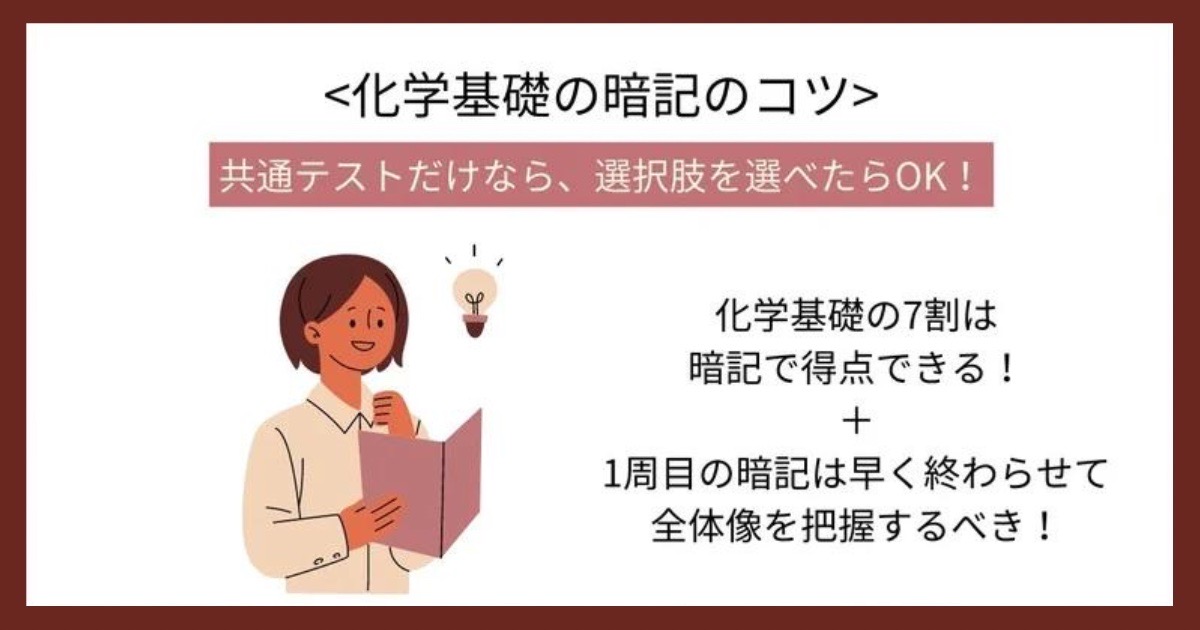 化学基礎の暗記のコツの画像