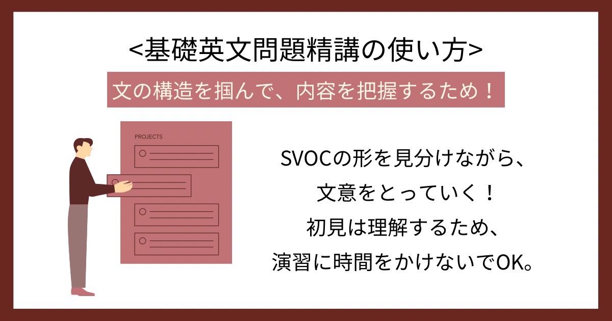 基礎英文問題精講の使い方の画像